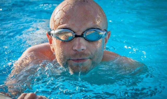 man, nature, swimmer, pool, swimming pool, water, swim, sports, goggles, male, guy