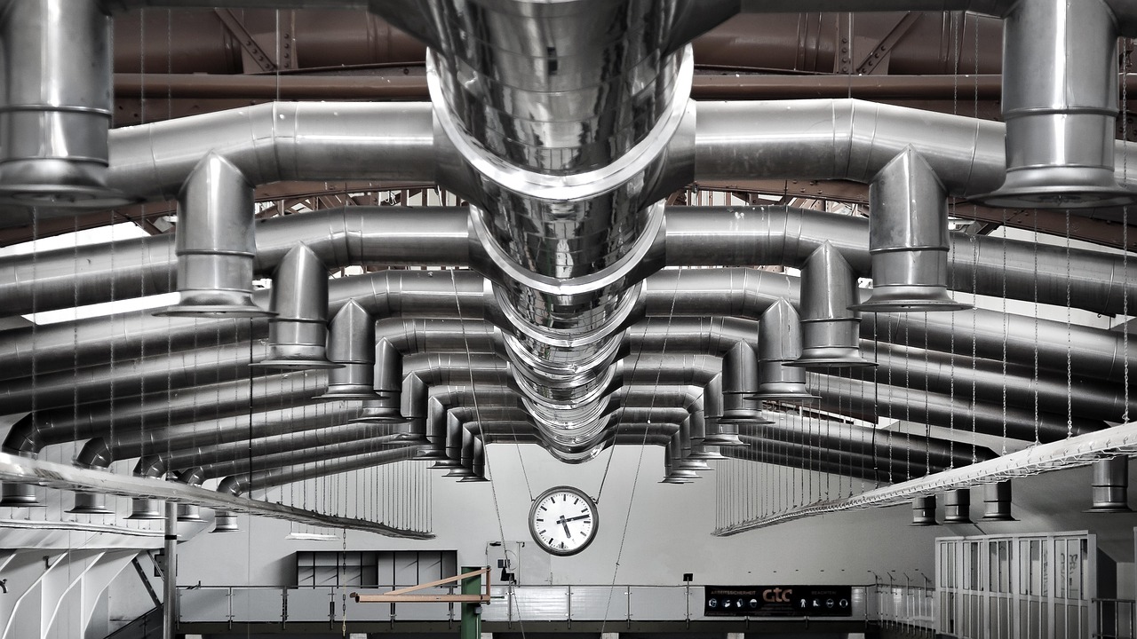 industry, hall, ventilation, butter factory, rama, plant, building, industrial hall, industrial plant, abandoned, factory, factory building, stole, metal, machine, industrial park, nature, lighting, expired