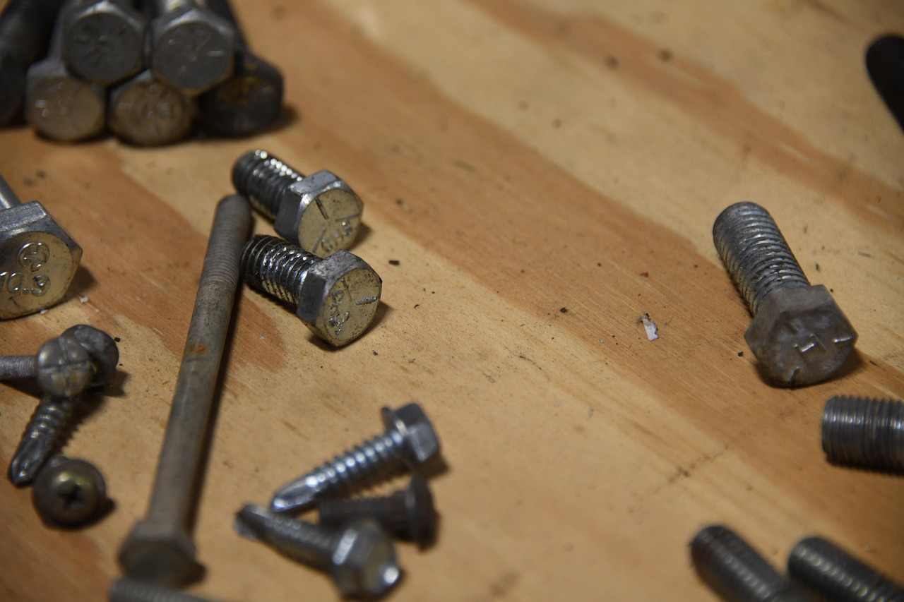 bolt, metal, working, machine, screw, iron, workshop, mechanic