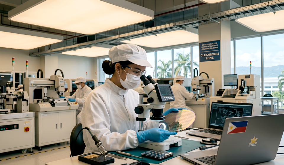 research, cleanroom, microscope, laboratory, technology, scientist, circuit board, robotics, cleanroom suit, industry, computing, electronics, analysis, technological advancement, research facility, chip manufacturing, infrastructure, optical system, manufacturing, philippines