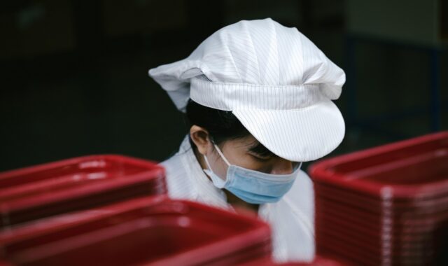worker, woman, mask, face mask, medical mask, portrait, factory, factory worker, occupation, asian, asian woman, worker, factory, factory, factory, factory, factory, factory worker