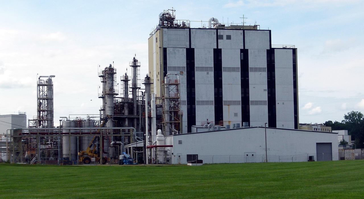 grain factory, nature, industry, industrial, production, plant, manufacturing, grain, building, warehouse