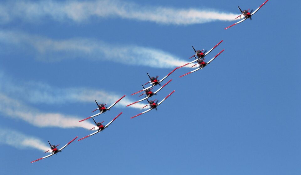planes, formation, airshow, pc 7 team, aerobatics, swiss air force, turbo, precision, swiss precision