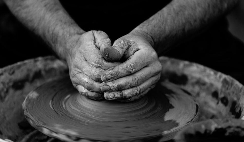 art, pottery, clay, craft, hands, man, person, artist, handicrafts, monochrome, black and white, pottery, pottery, pottery, pottery, pottery, clay, clay, craft, artist