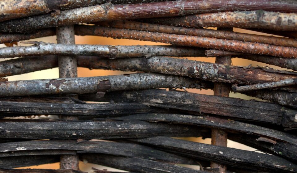 braiding, cart, detail, wood