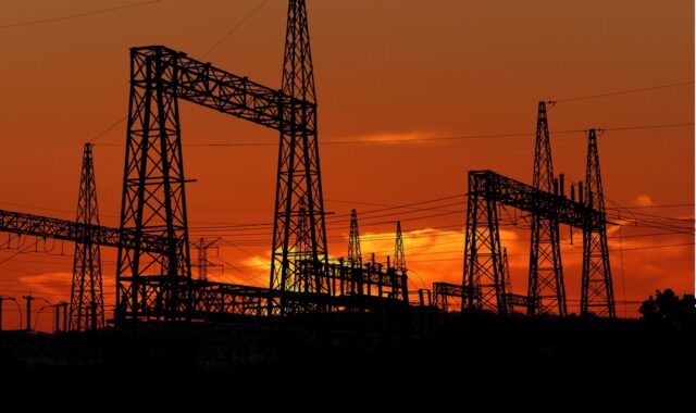 sunset, factory, electric, the industry, silhouette, color, summer, sun, sky, evening, nature, dusk