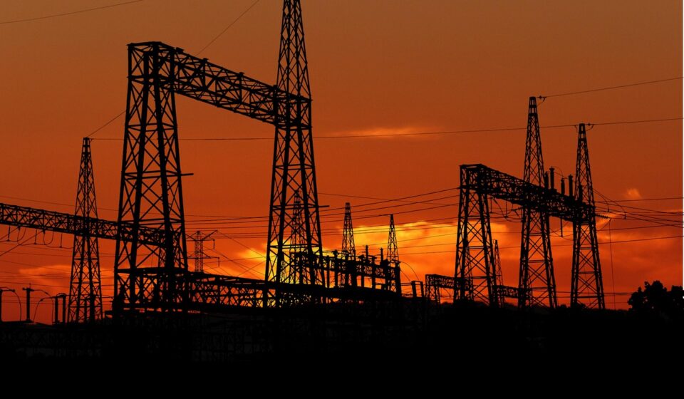 sunset, factory, electric, the industry, silhouette, color, summer, sun, sky, evening, nature, dusk