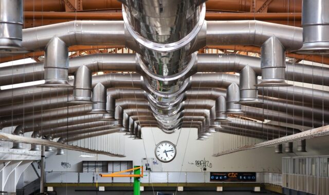 industry, hall, ventilation, butter factory, rama, plant, building, industrial hall, industrial plant, abandoned, factory, factory building, stole, metal, nature, machine, industrial park, lighting, expired
