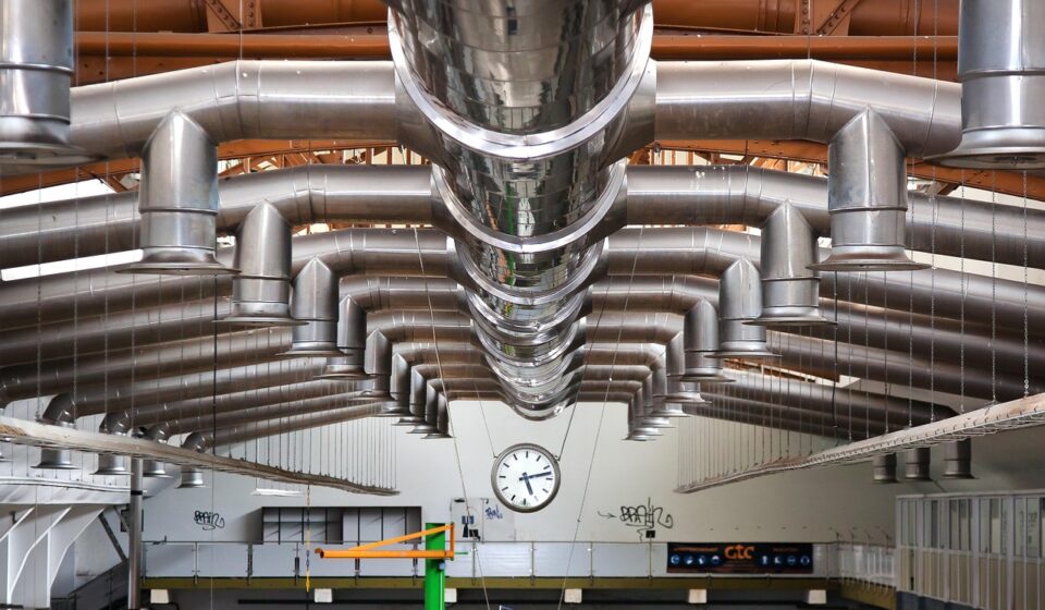industry, hall, ventilation, butter factory, rama, plant, building, industrial hall, industrial plant, abandoned, factory, factory building, stole, metal, nature, machine, industrial park, lighting, expired